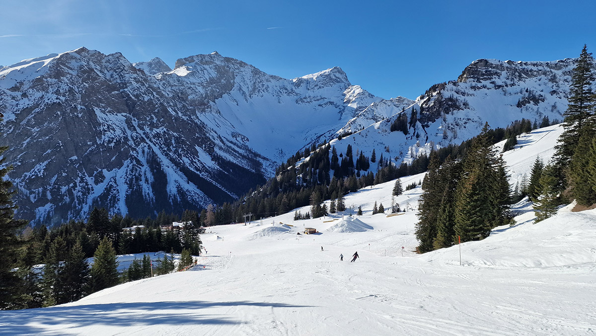 Skien in het Brandnertal